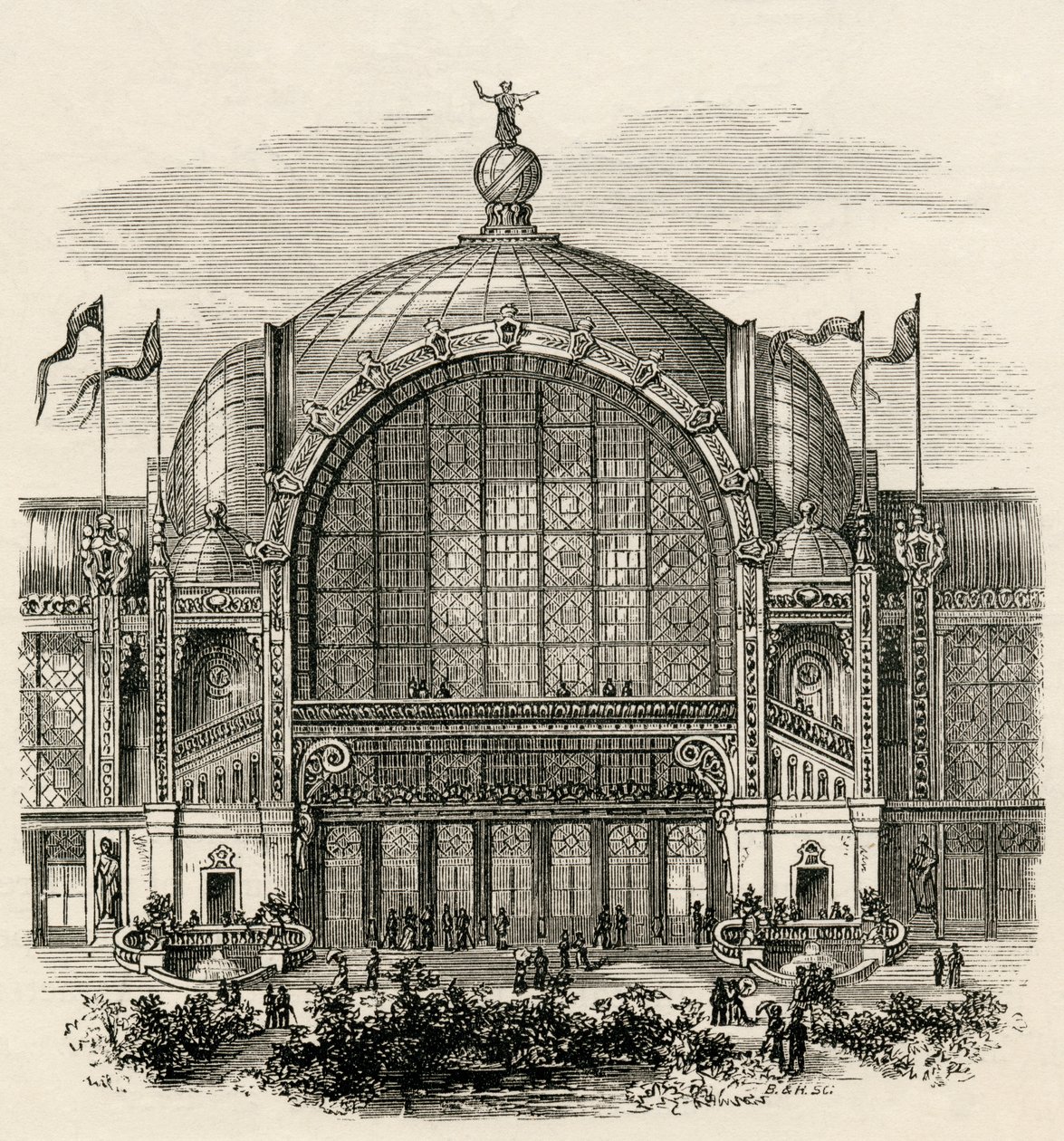 Exposition universelle de Paris de 1878, Champ de Mars, Paris, de 