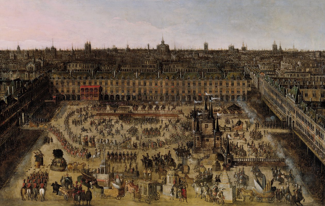 La Place Royale et le Carrousel en 1612 - French School