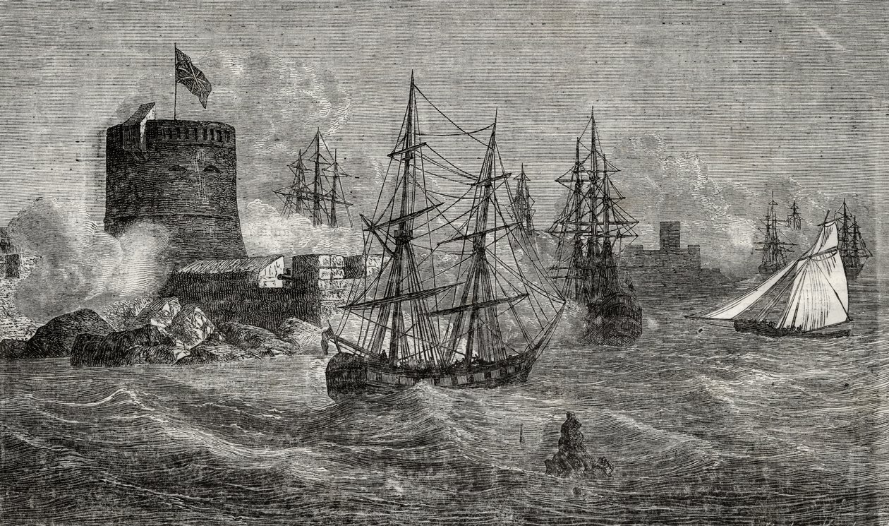 Le port de Toulon au 18ème siècle - French School