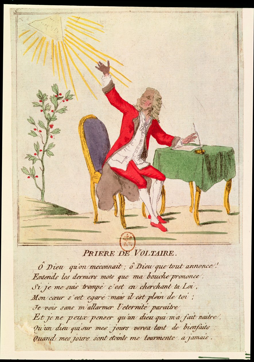 La Prière de Voltaire - French School