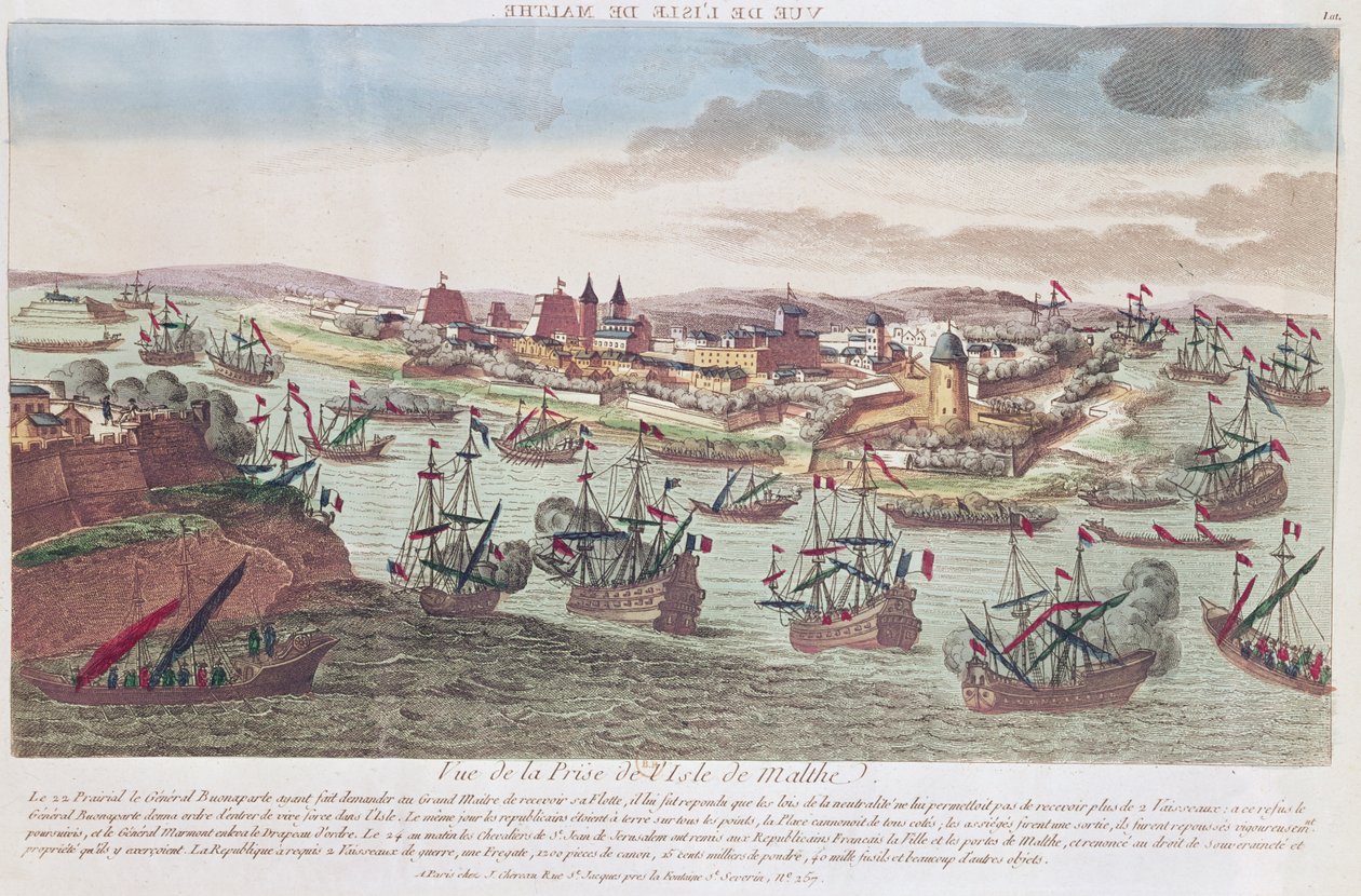 Le Siège de Malte, 12 juin 1798 - French School