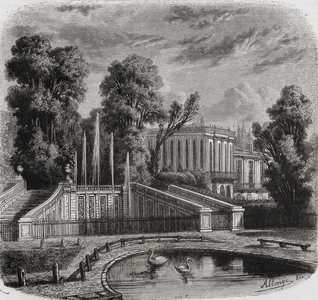 Le Trianon à Versailles - French School