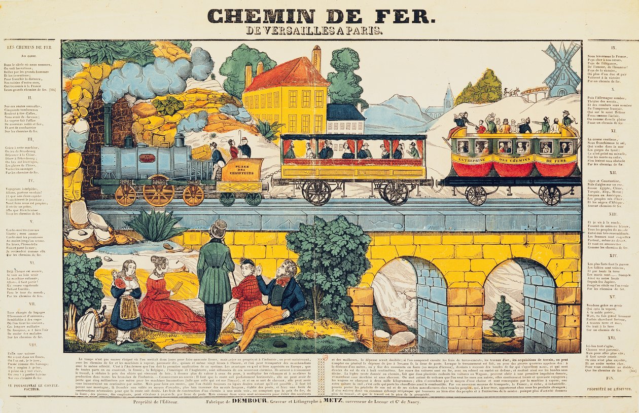 Le Chemin de Fer de Versailles à Paris - French School
