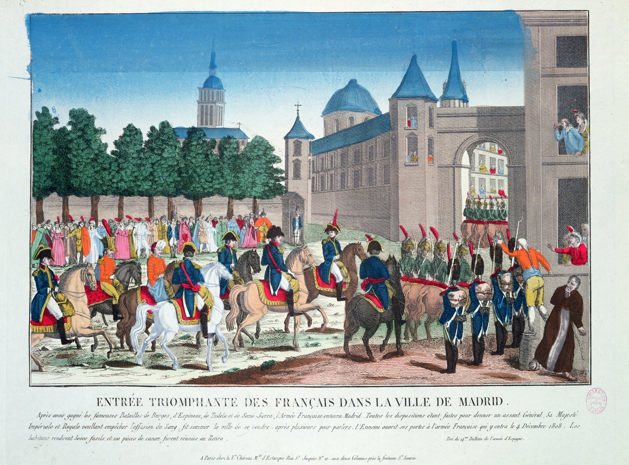 Entrée Triomphale des Français à Madrid, 4 décembre 1808 - French School