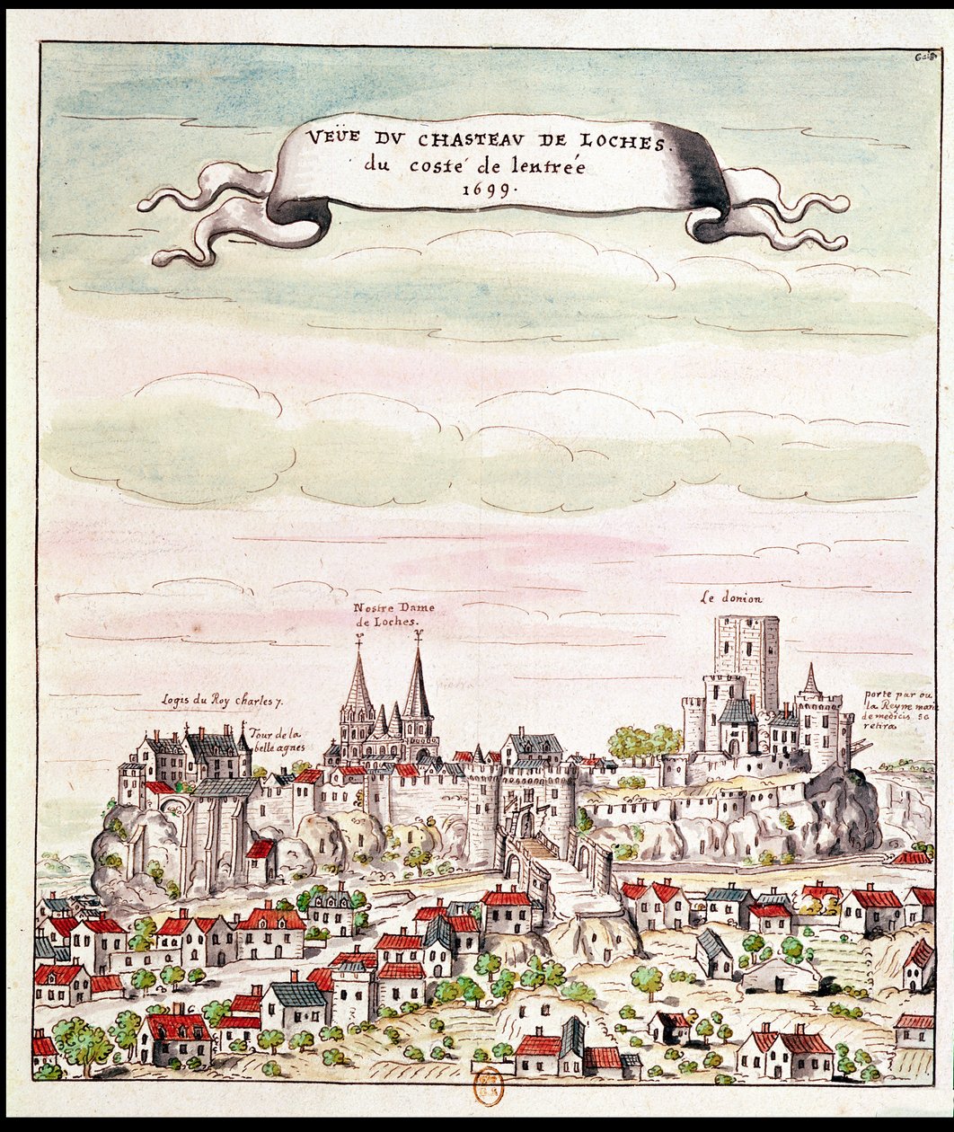 Vue du Château de Loches, 1699 - French School