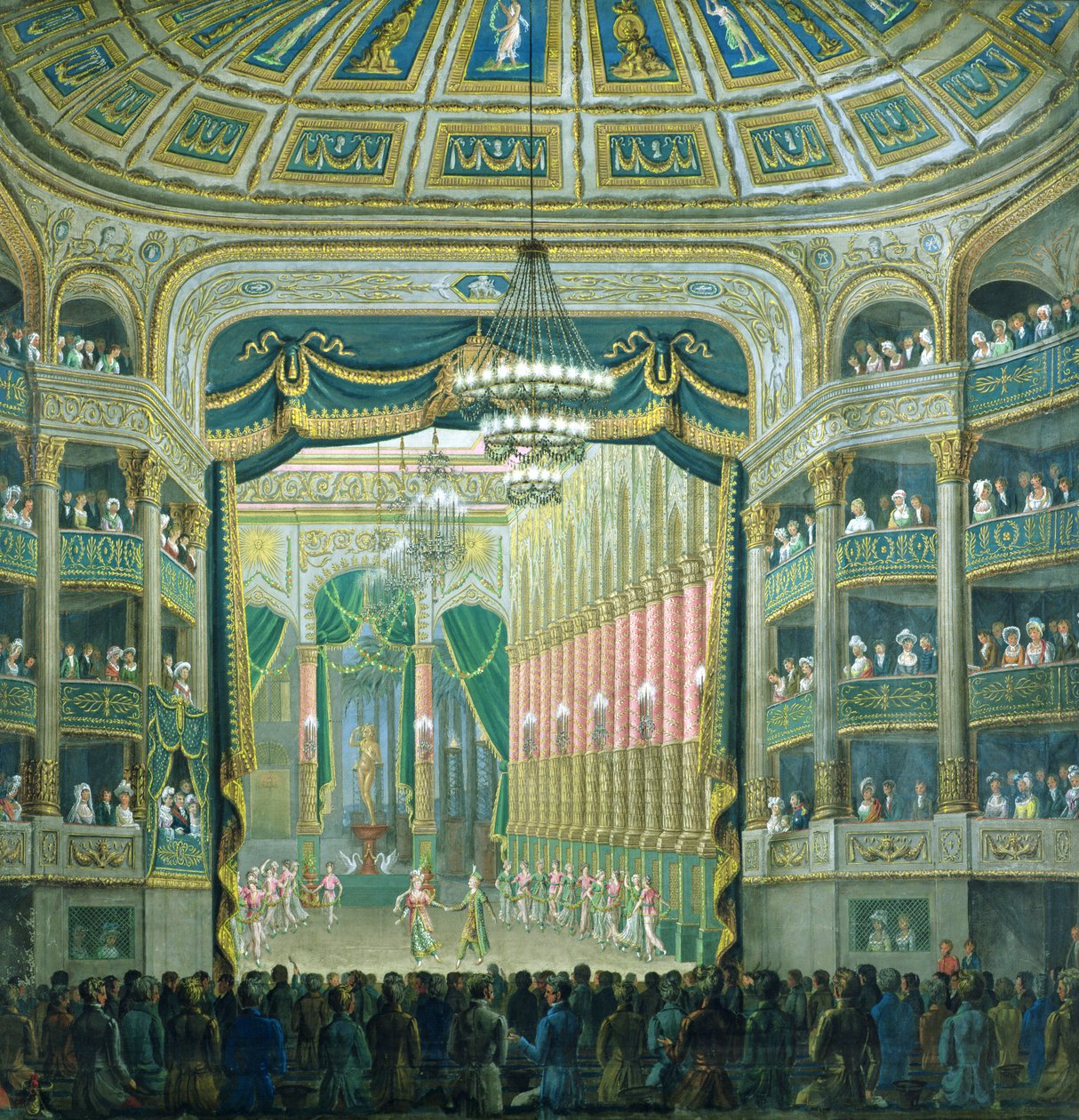 Vue de la scène de l