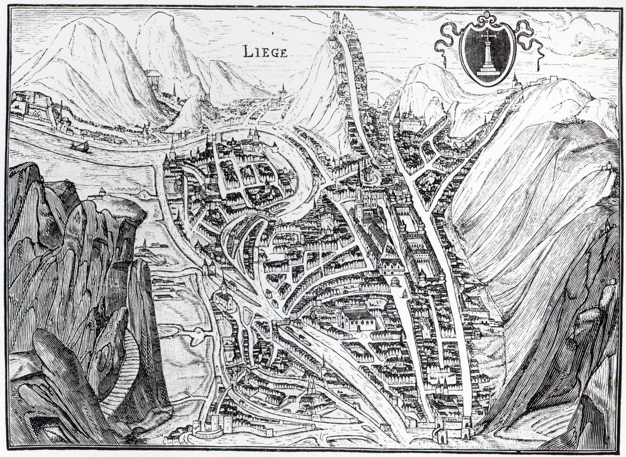 Vue de la ville de Liège, d