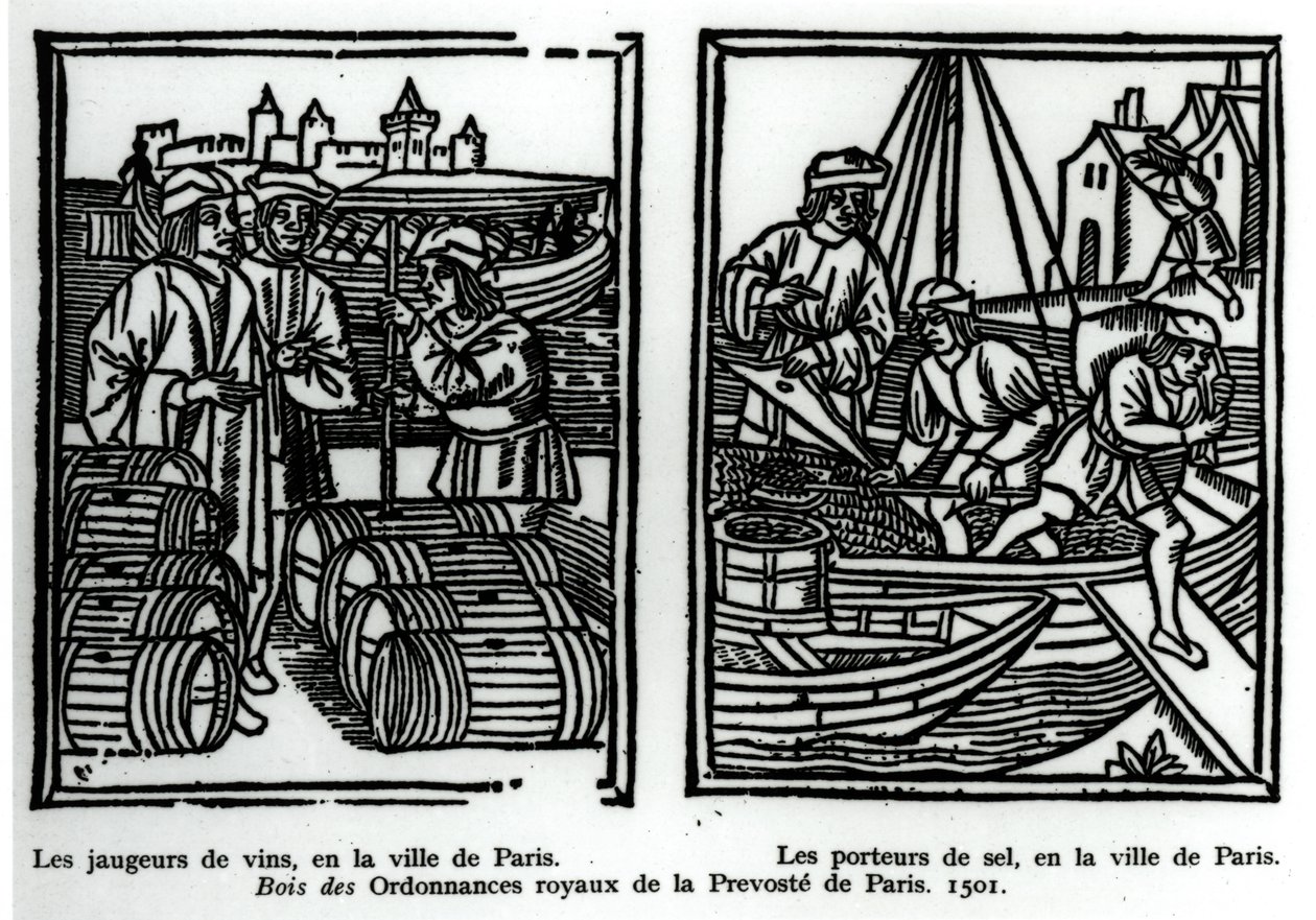 Vérificateurs de vin et marchands de sel, 1501 - French School