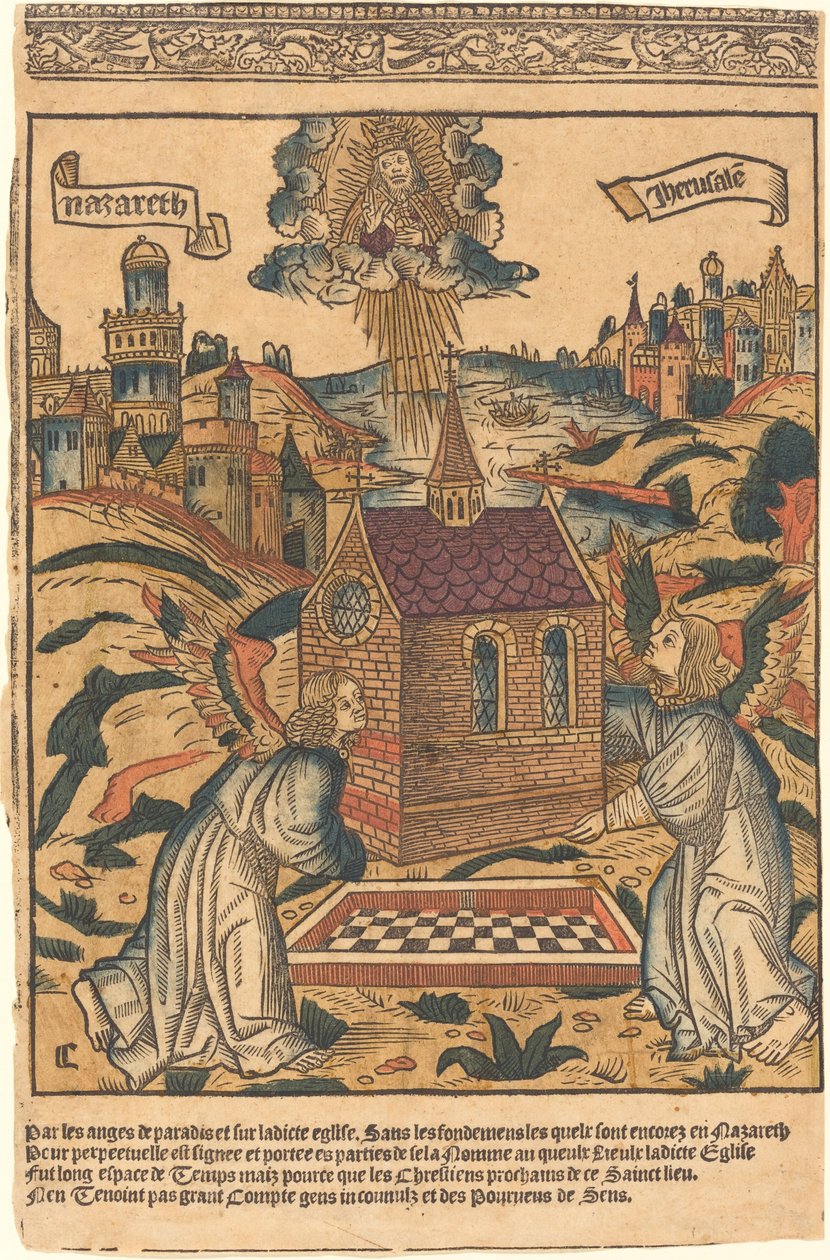 Le Transport de la Sainte Maison de Lorette - French 15th Century