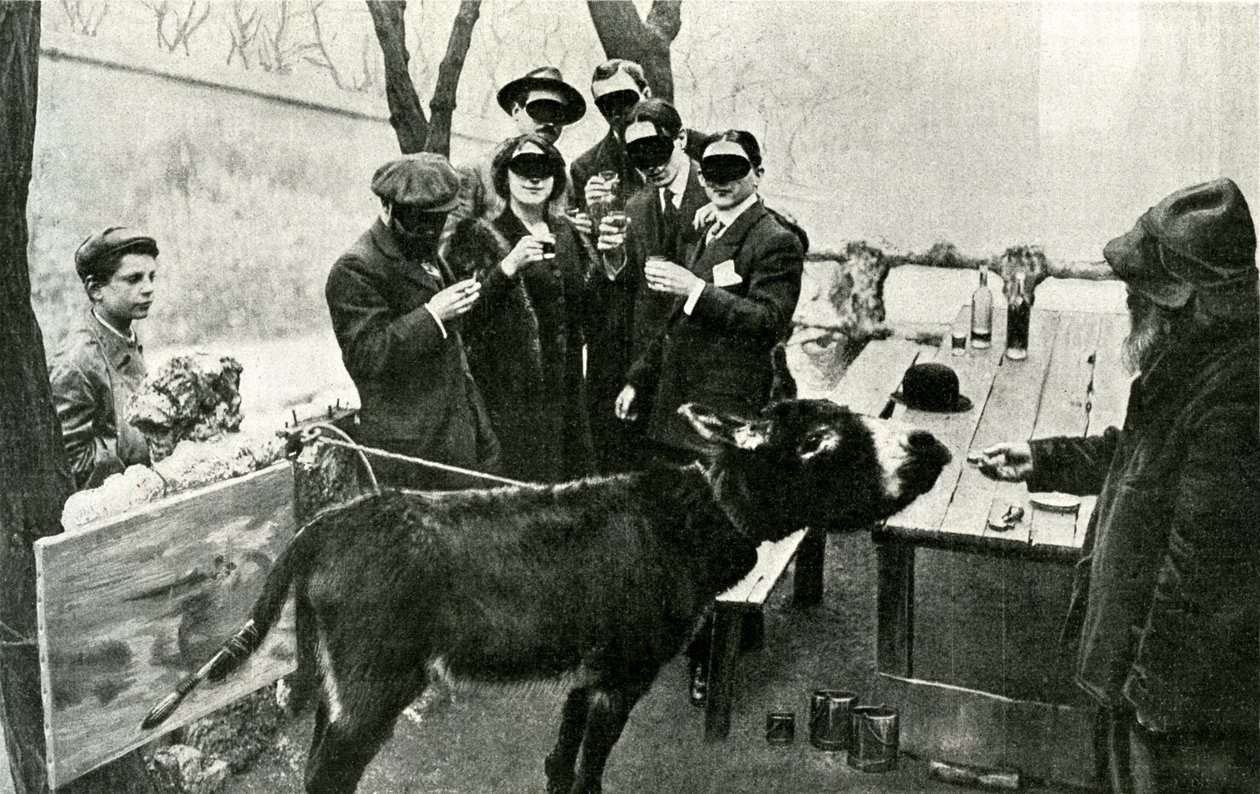 Célébrer le canular : au Salon des Indépendants en 1910, un tableau signé par le « Peintre Futuriste Excessif » Boronali, intitulé « Et le soleil s
