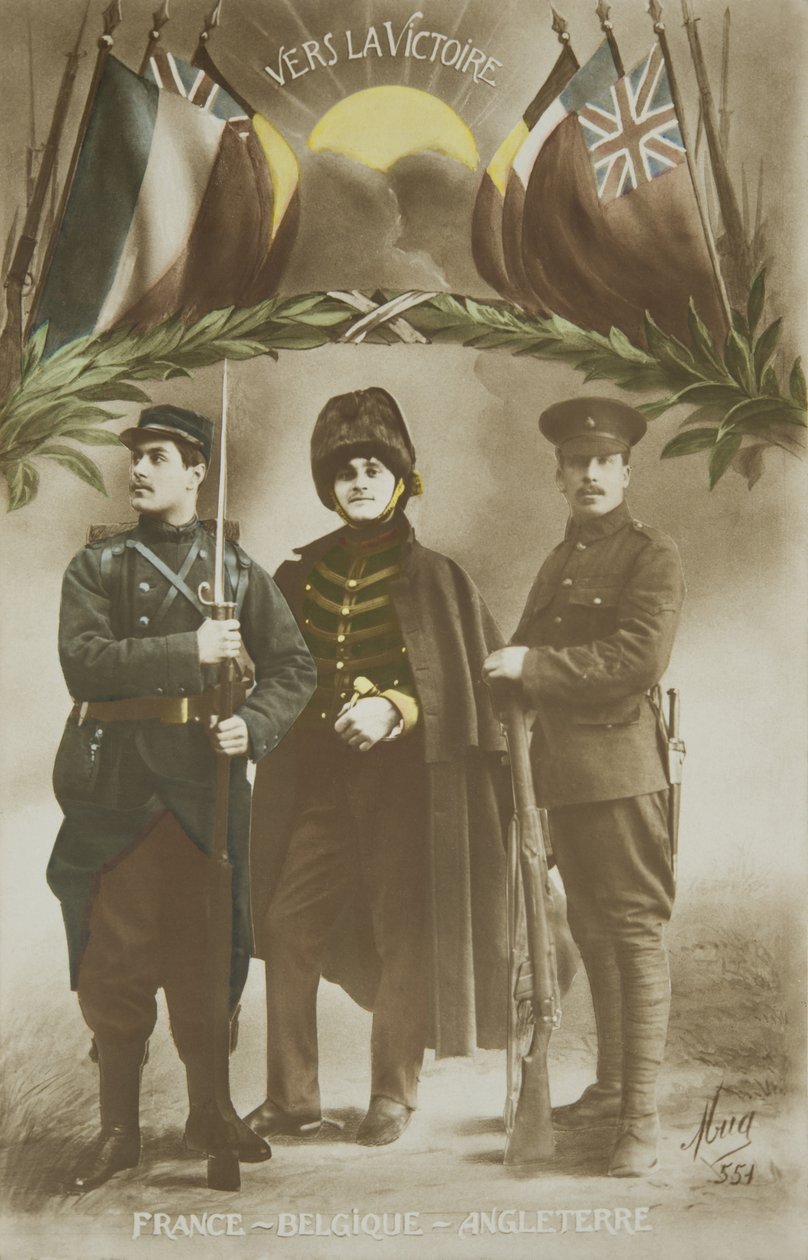 Première Guerre mondiale, alliance France - Belgique - Angleterre, 20e siècle - French Photographer