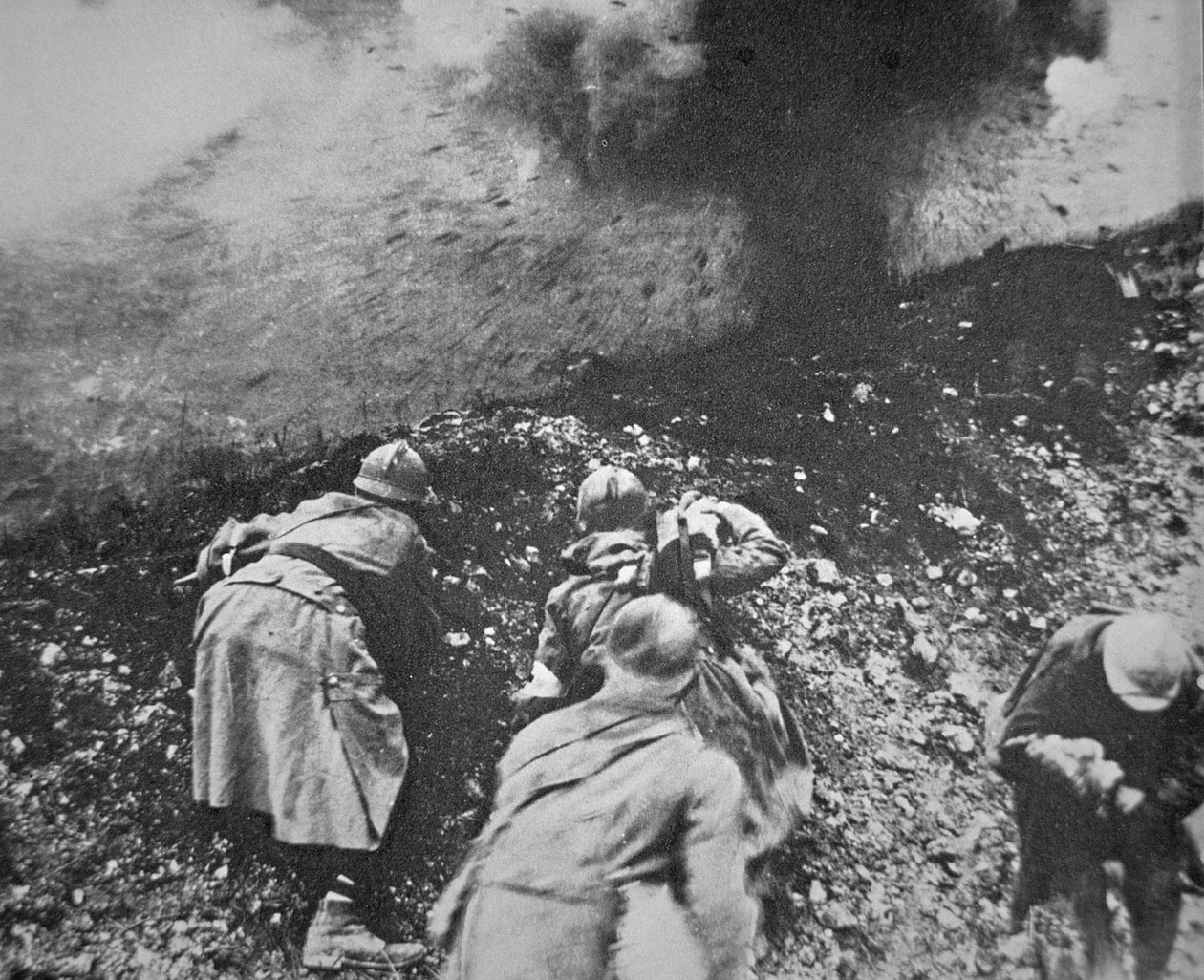 Infanterie française sous le feu de l