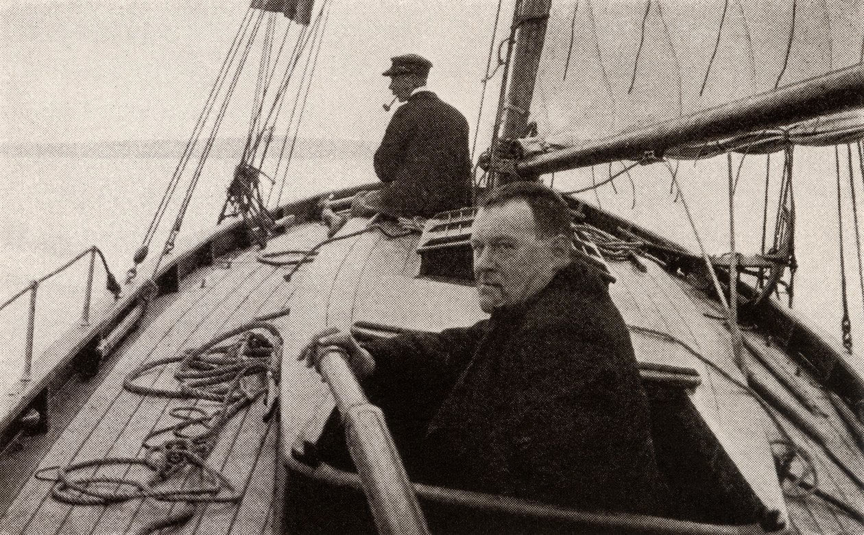 Hilaire Belloc dans son bateau - French Photographer