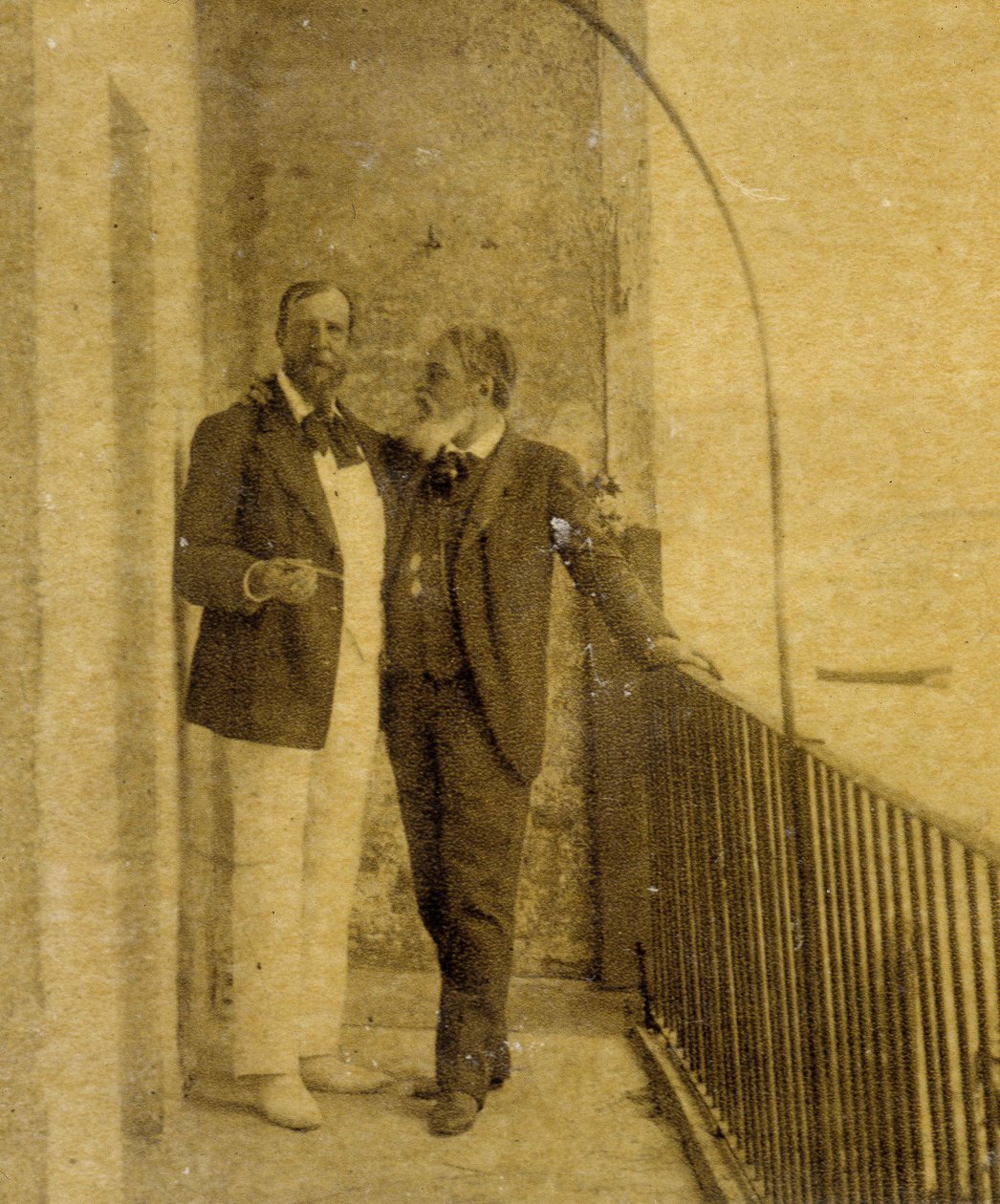 Paul Déroulède (1846-1914) et Jean Sully Mounet dit Mouney-Sully (Mounet Sully) (1841-1916) à San Sebastian - French Photographer