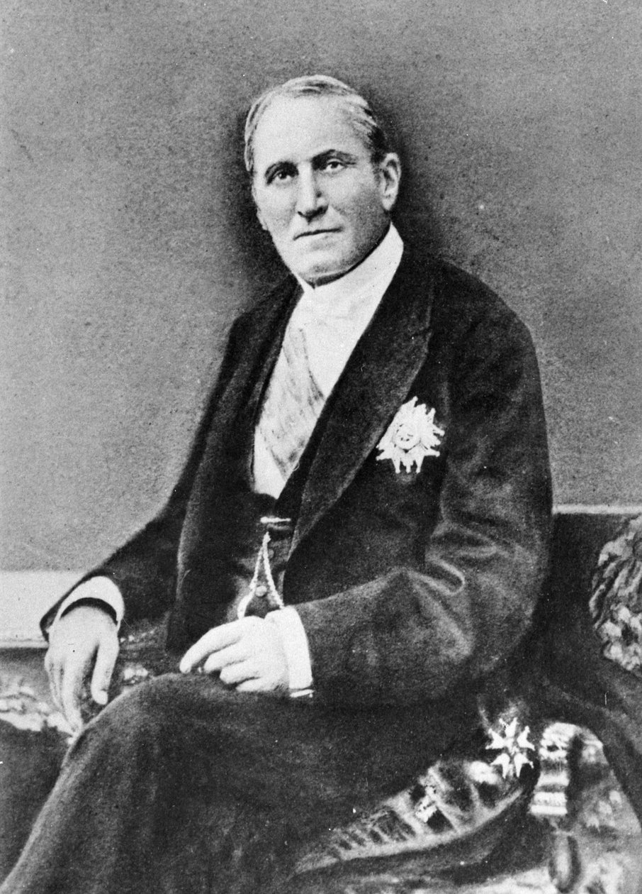 Portrait du Baron Georges Eugène Haussmann (1809-91) de Mémoires du Baron Haussmann, Paris, Victor Havard Éditeur, 1889 - French Photographer