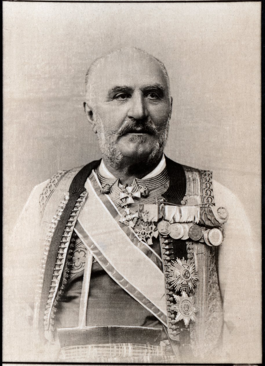 Portrait de Nicolas Ier (1841-1921), Prince de Monténégro - French Photographer
