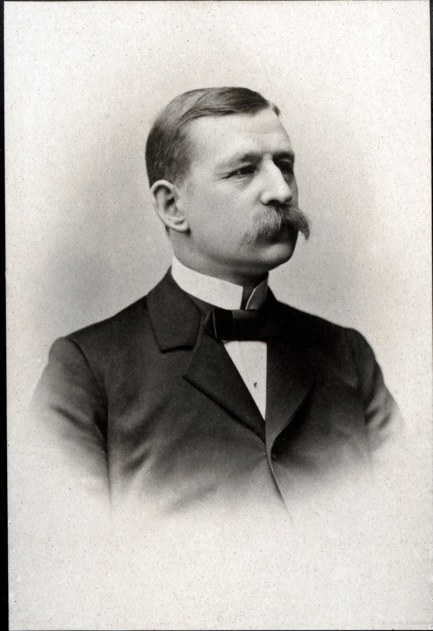 Portrait de Salomon August Andrée (1854-1897), ingénieur, physicien, aéronaute et explorateur polaire suédois - French Photographer