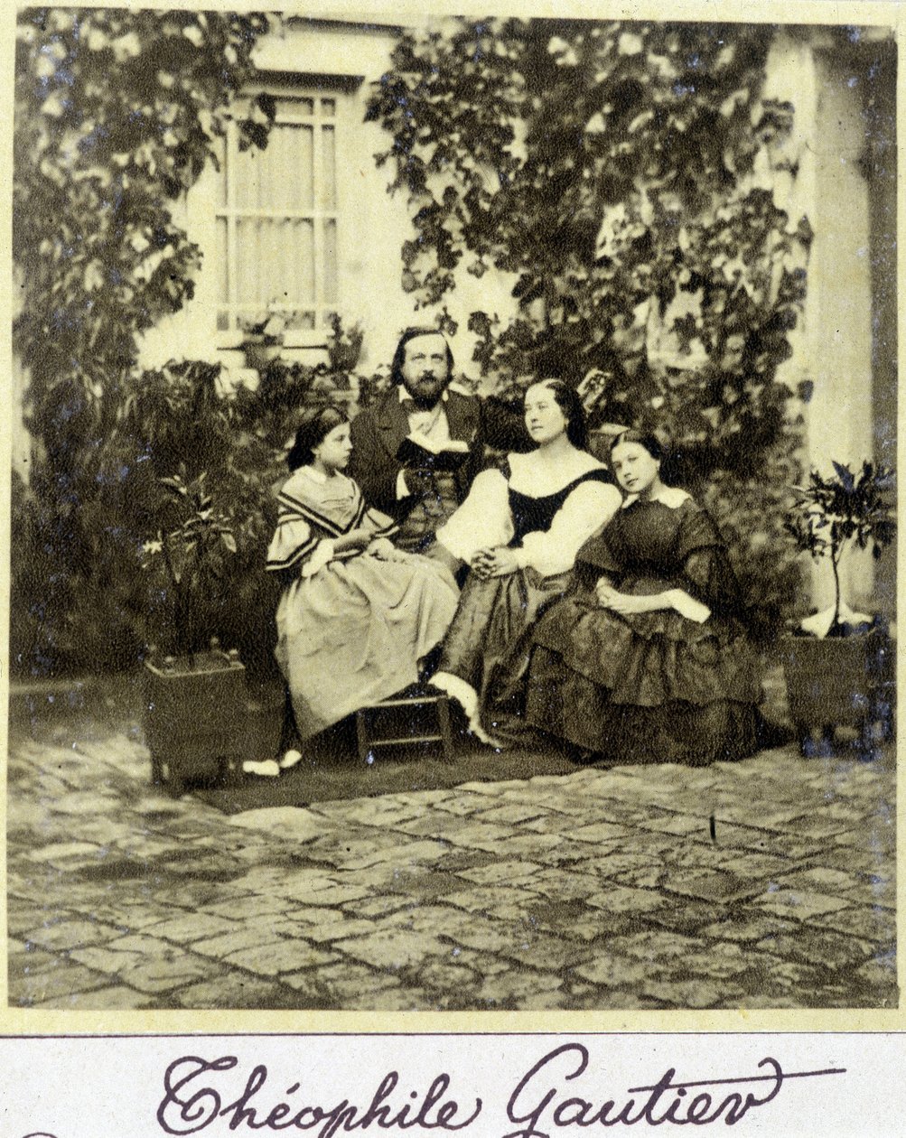 Portrait de Théophile Gautier (1811 - 1872) en famille - French Photographer