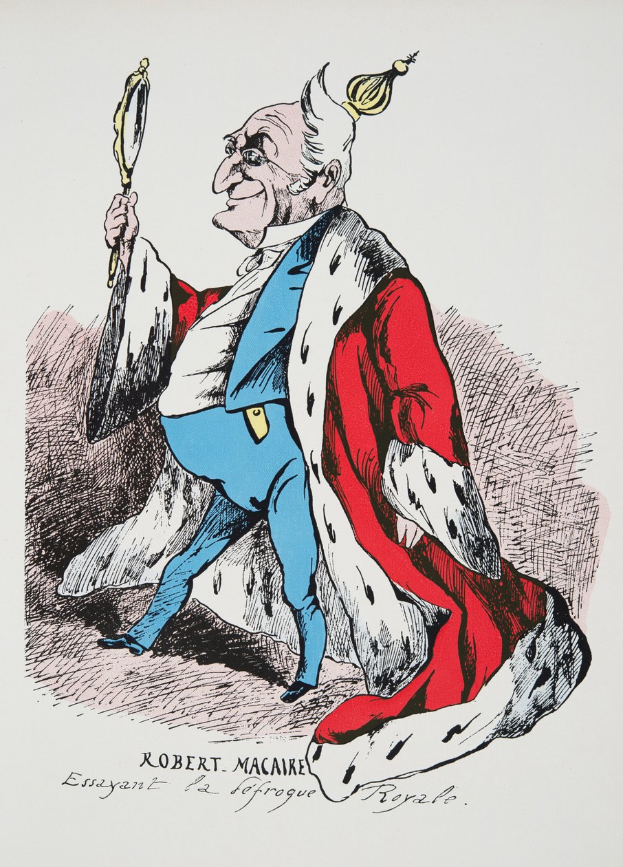 Robert Macaire - essayant la défroque Royale, de Histoire de la Troisième République, Vol. I, l