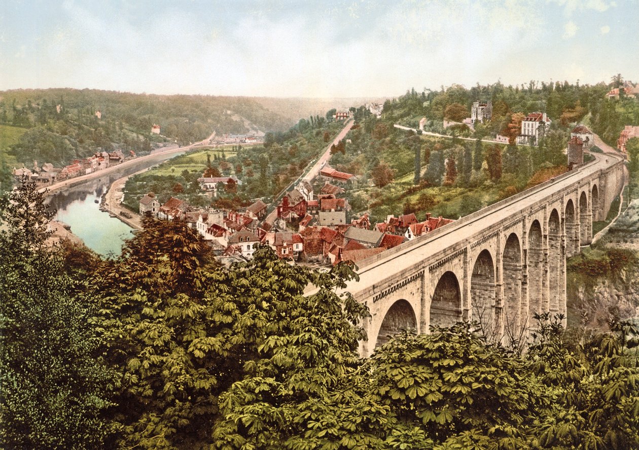 Le Viaduc de Lanvallay, Dinan, France, 1890-1900 - French Photographer