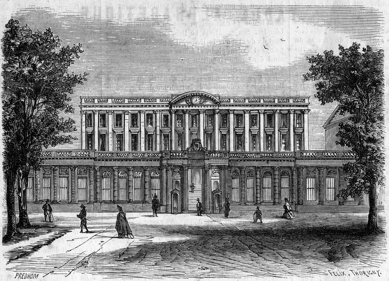 Architecture du 18ème siècle : vue extérieure de l