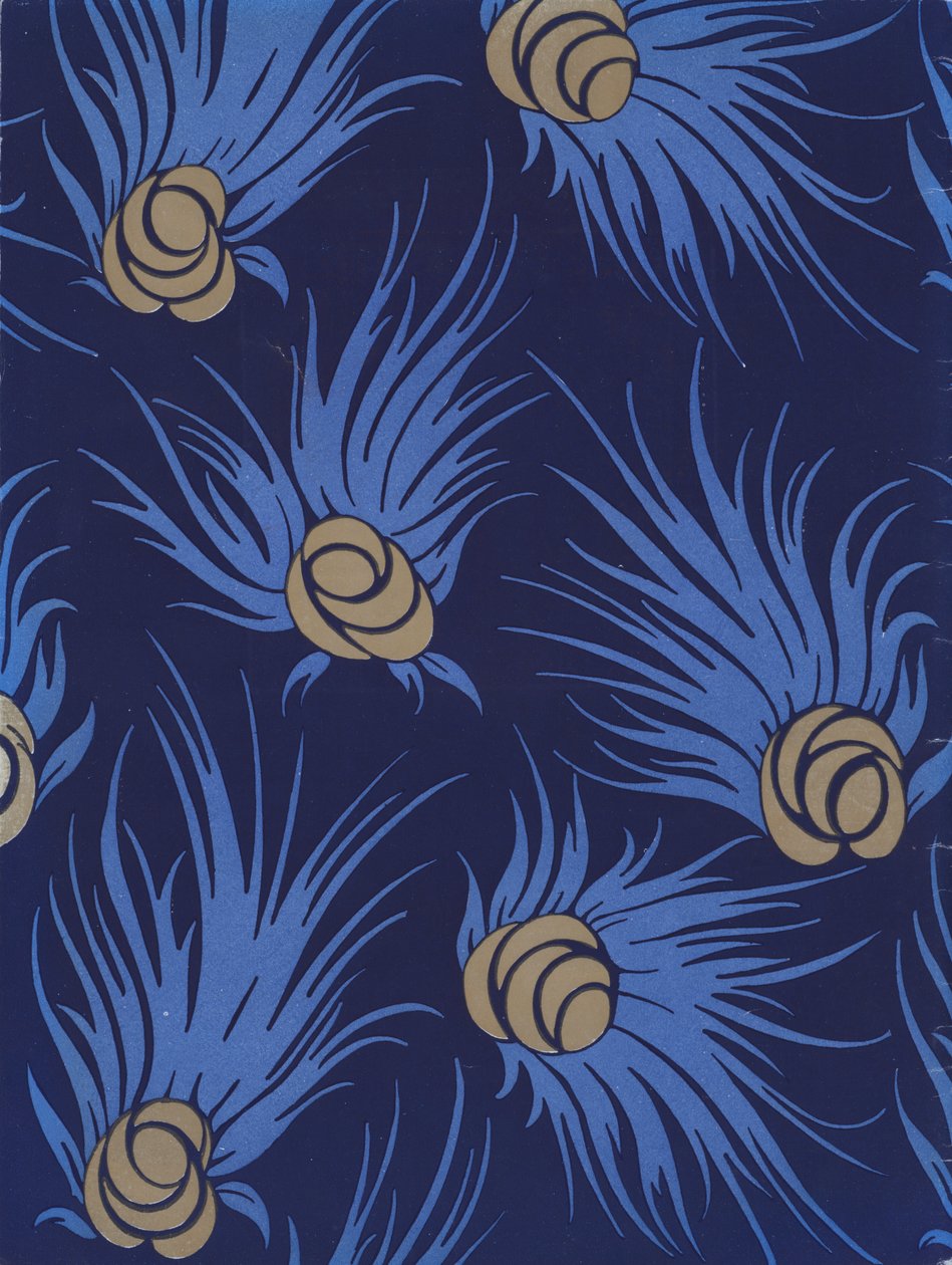Motifs des années 1920 (lithographie couleur) - French School