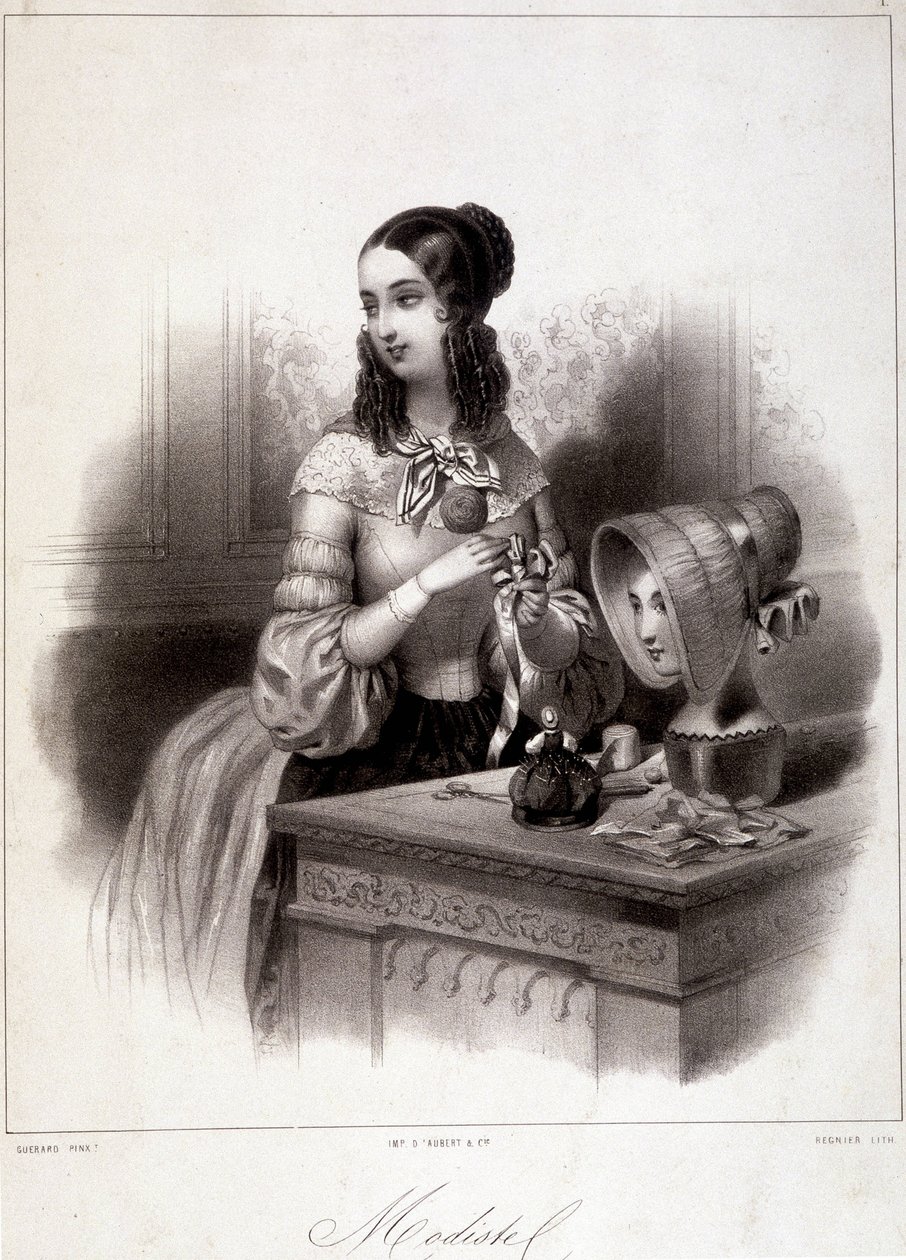 Modiste du XIXe siècle - French School