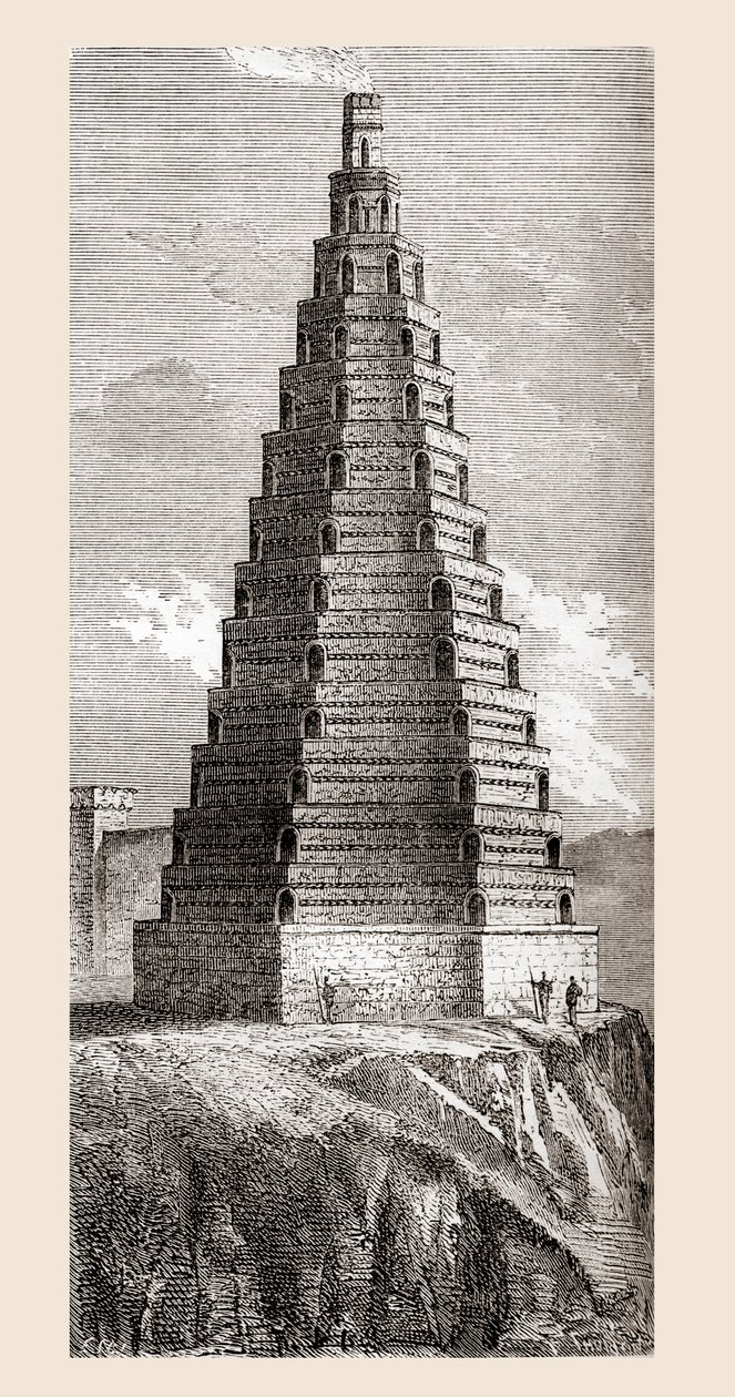 Représentation du XIXe siècle de la Tour de l