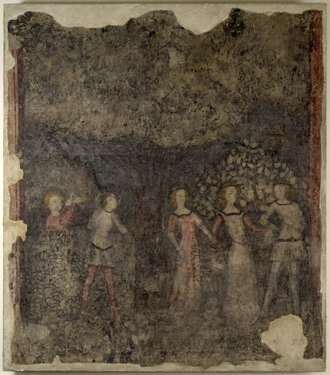 Une carole, vers 1380-90 - French School