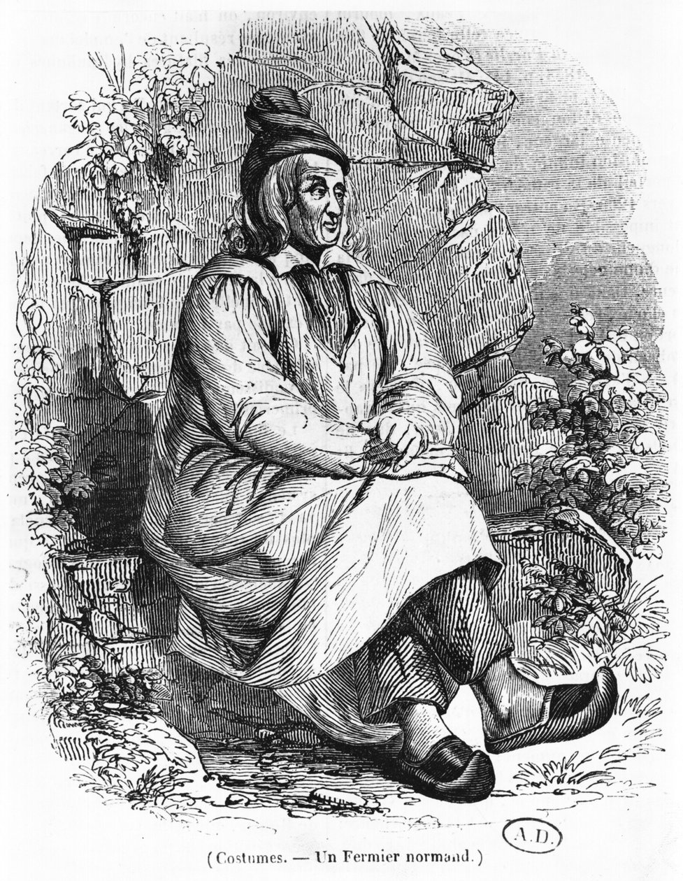 Un fermier de Normandie, c.1840 - French School