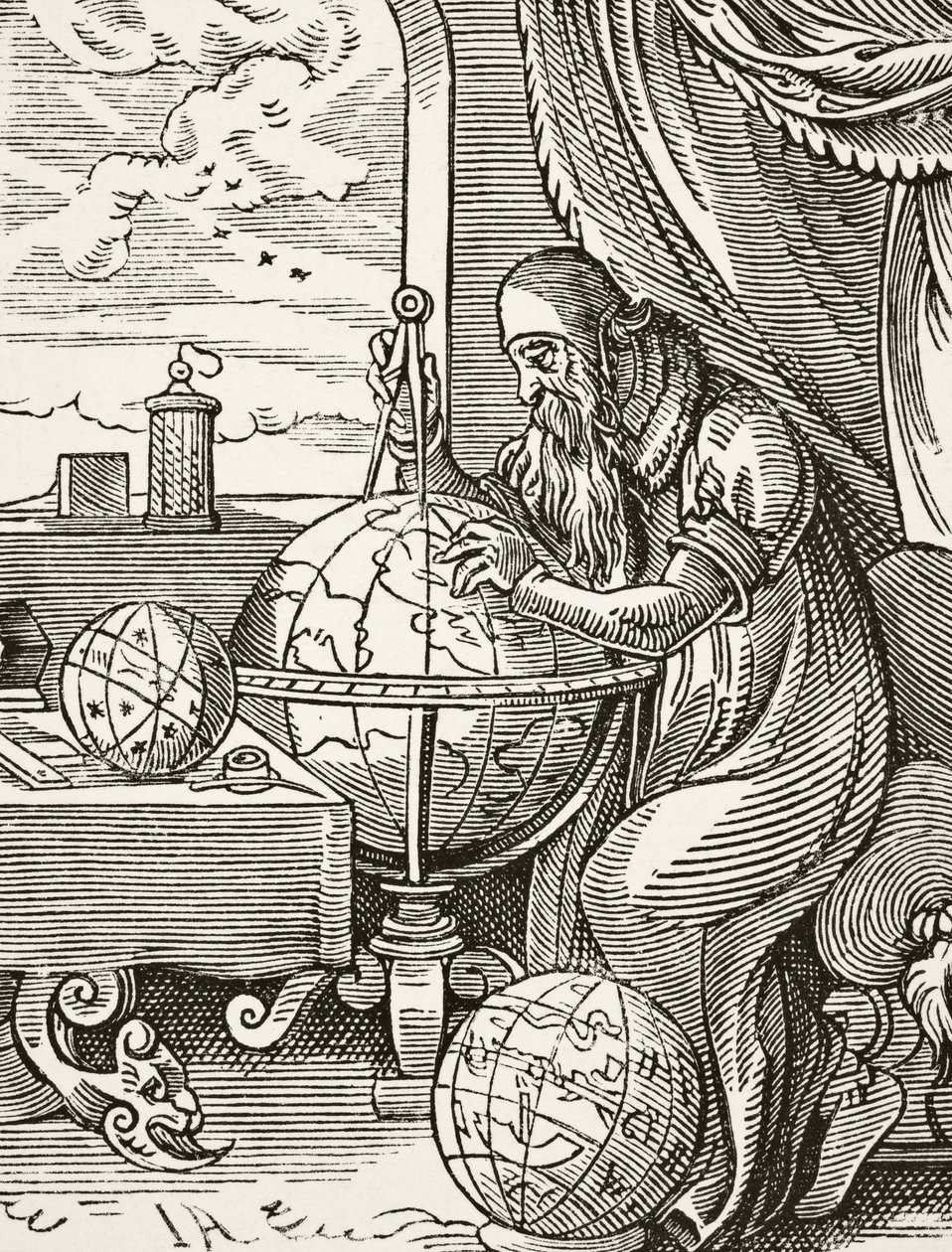 Un Astronome et Cosmographe Allemand, de Science et Littérature au Moyen Âge par Paul Lacroix (1806-84) publié à Londres en 1878 - French School