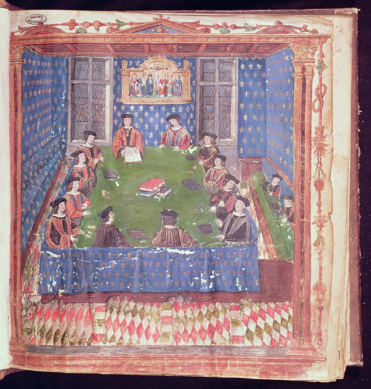 Une réunion à la Chambre des Comptes, du Livre Ferré - French School
