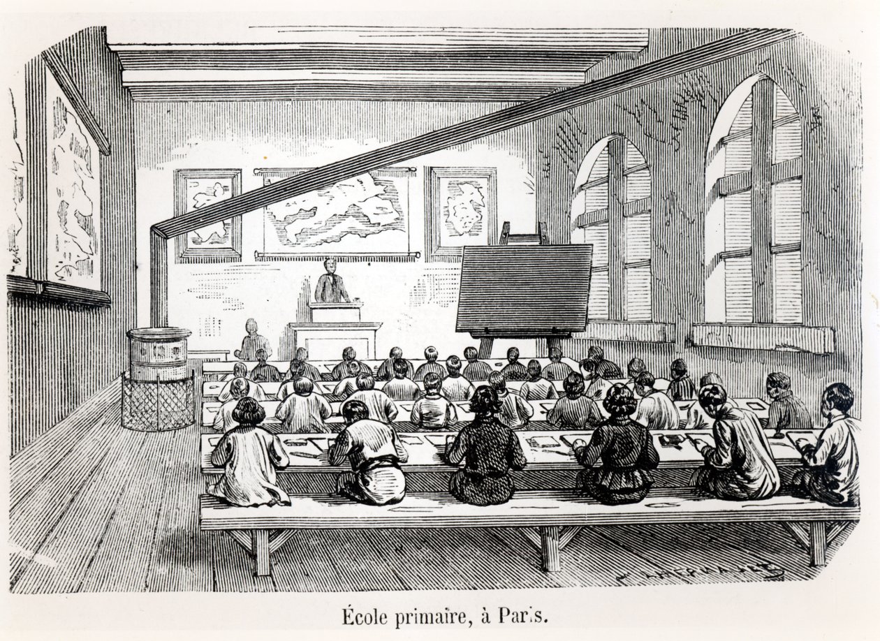Une école primaire à Paris, de l