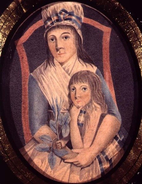 Une femme révolutionnaire et son fils, c.1790 - French School
