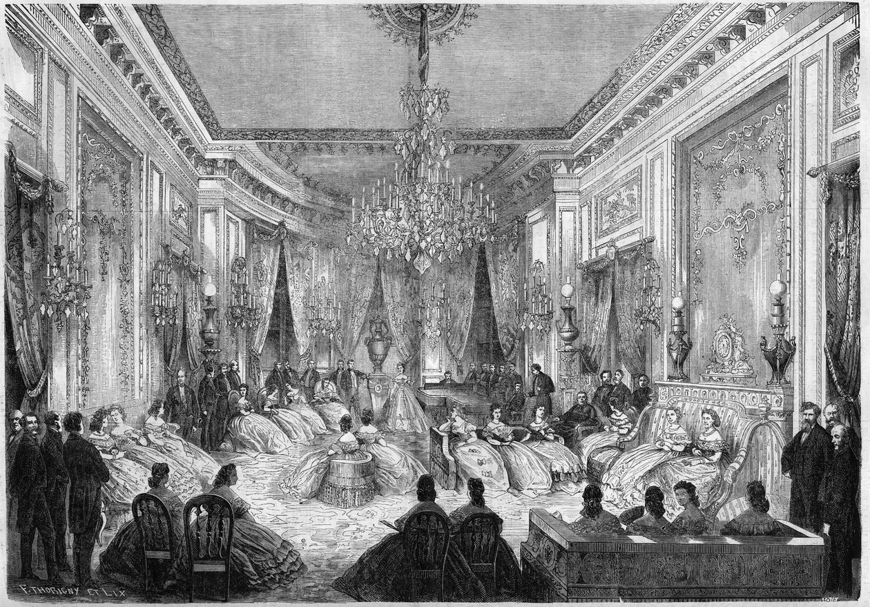 Une soirée musicale organisée par la princesse Mathilde Bonaparte (1820-1904) - French School