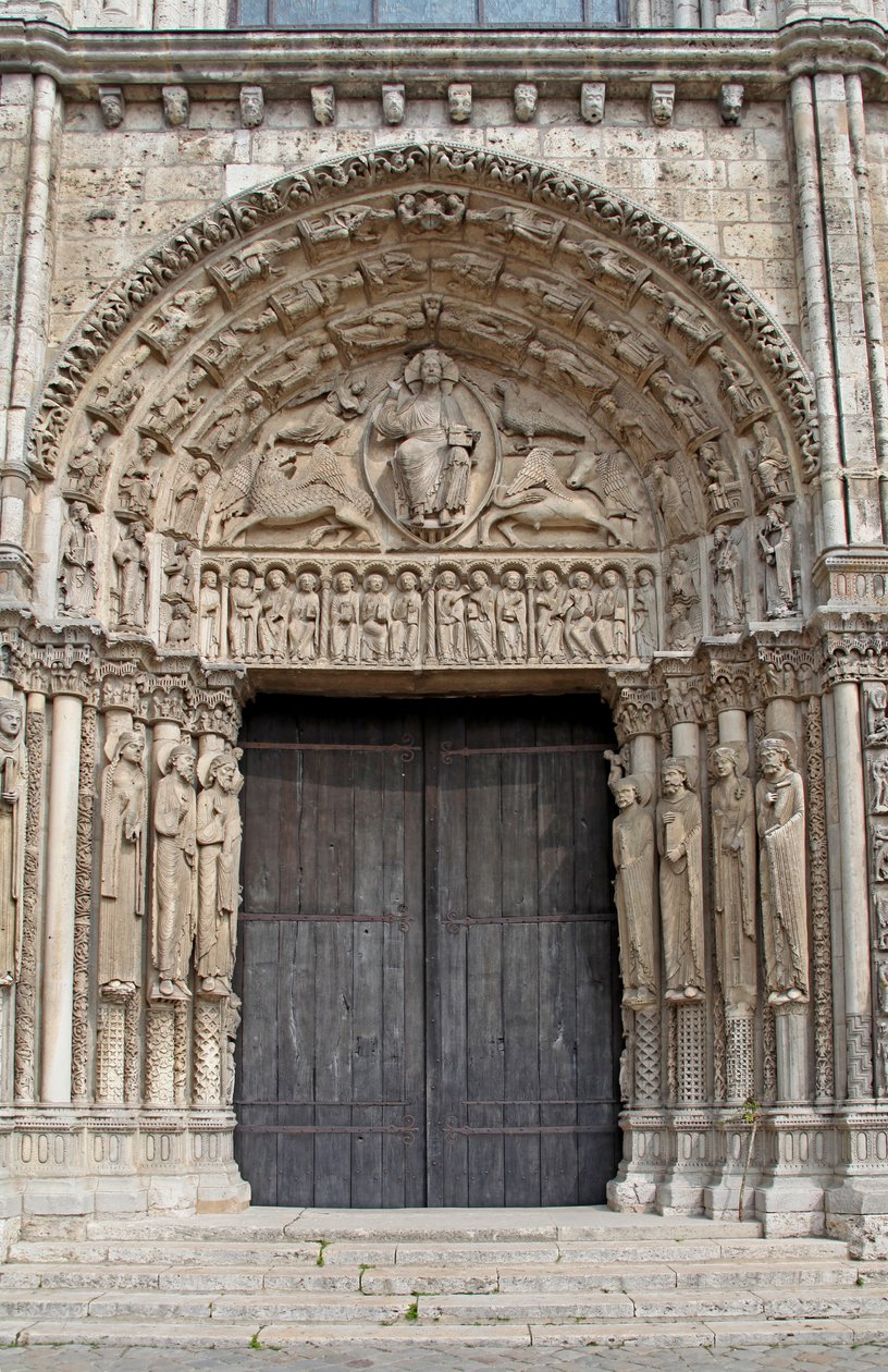 Vue de la porte centrale ouest - French School