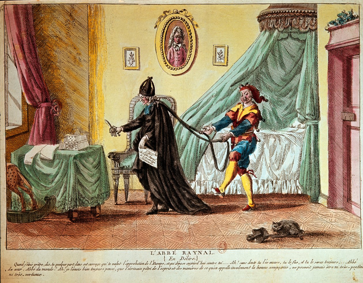 Abbé Raynal en délire, c.1790 - French School