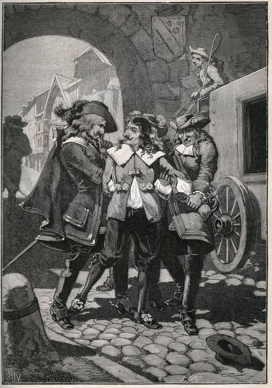 Enlèvement de Johann Friedrich Böttger (1591-1624) par les soldats de Frédéric-Auguste de Saxe, dit « le Fort » - French School
