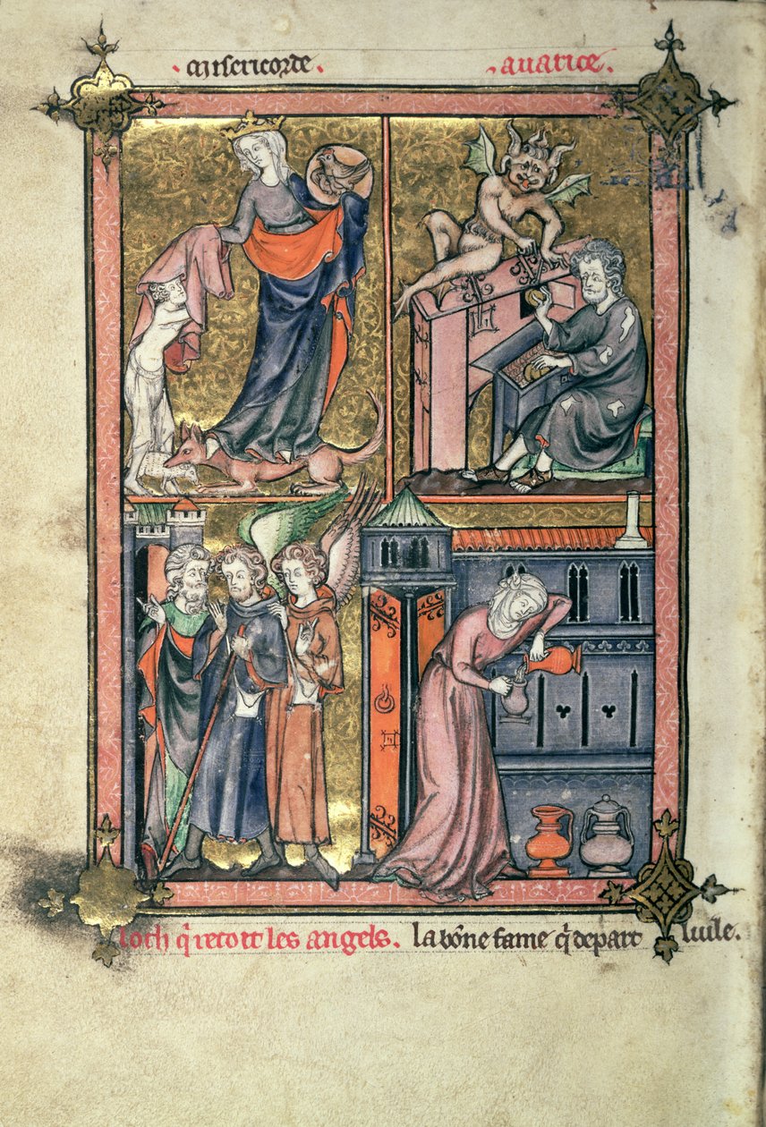 Miséricorde et Avarice, Lot et les Anges; la Veuve et son huile, de 