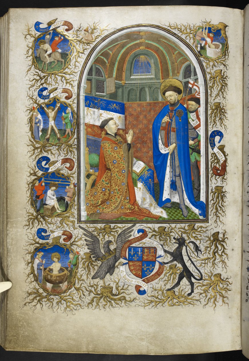 Le Duc de Bedford devant Saint Georges, du Livre d