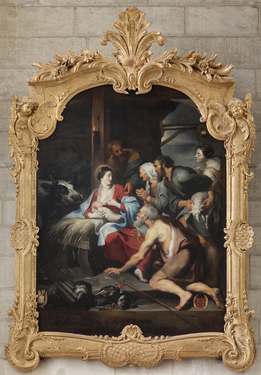 Adoration des bergers - French School