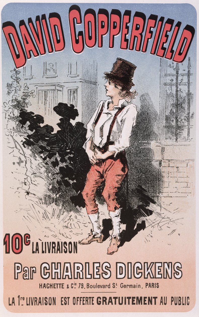 Publicité pour David Copperfield de Charles Dickens, 1884 - French School