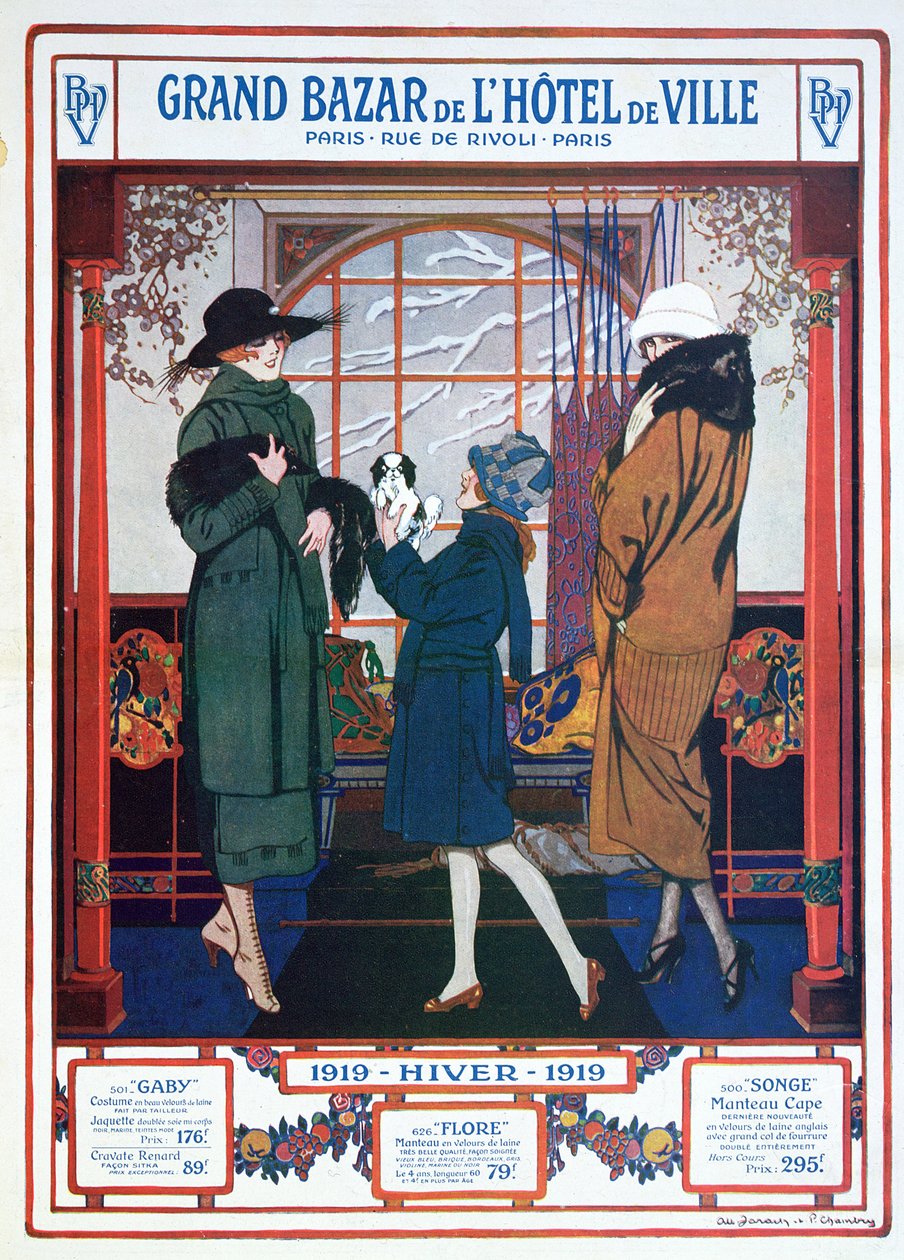 Publicité pour le Grand Bazar de l