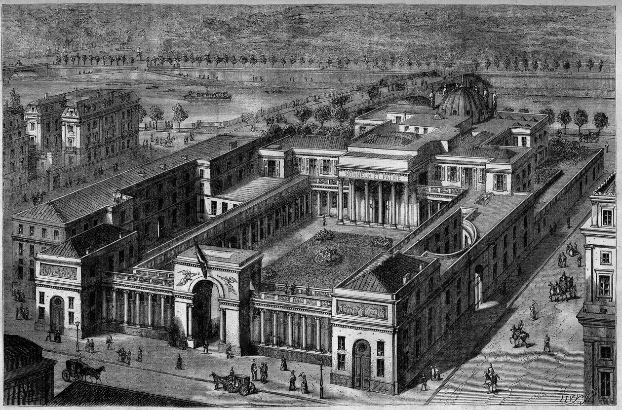 Vue aérienne du Palais de la Légion d