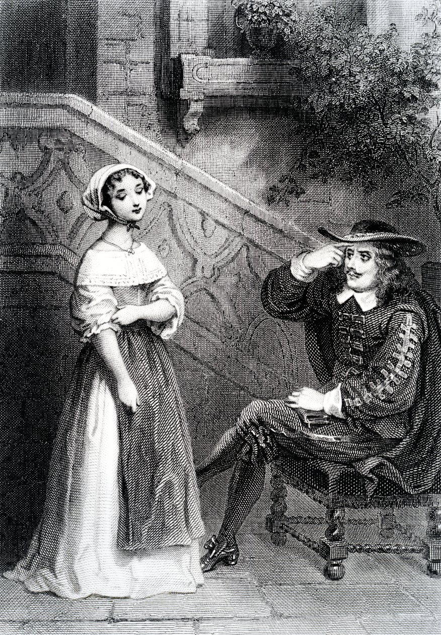 Agnès avec son tuteur Arnolphe, de L