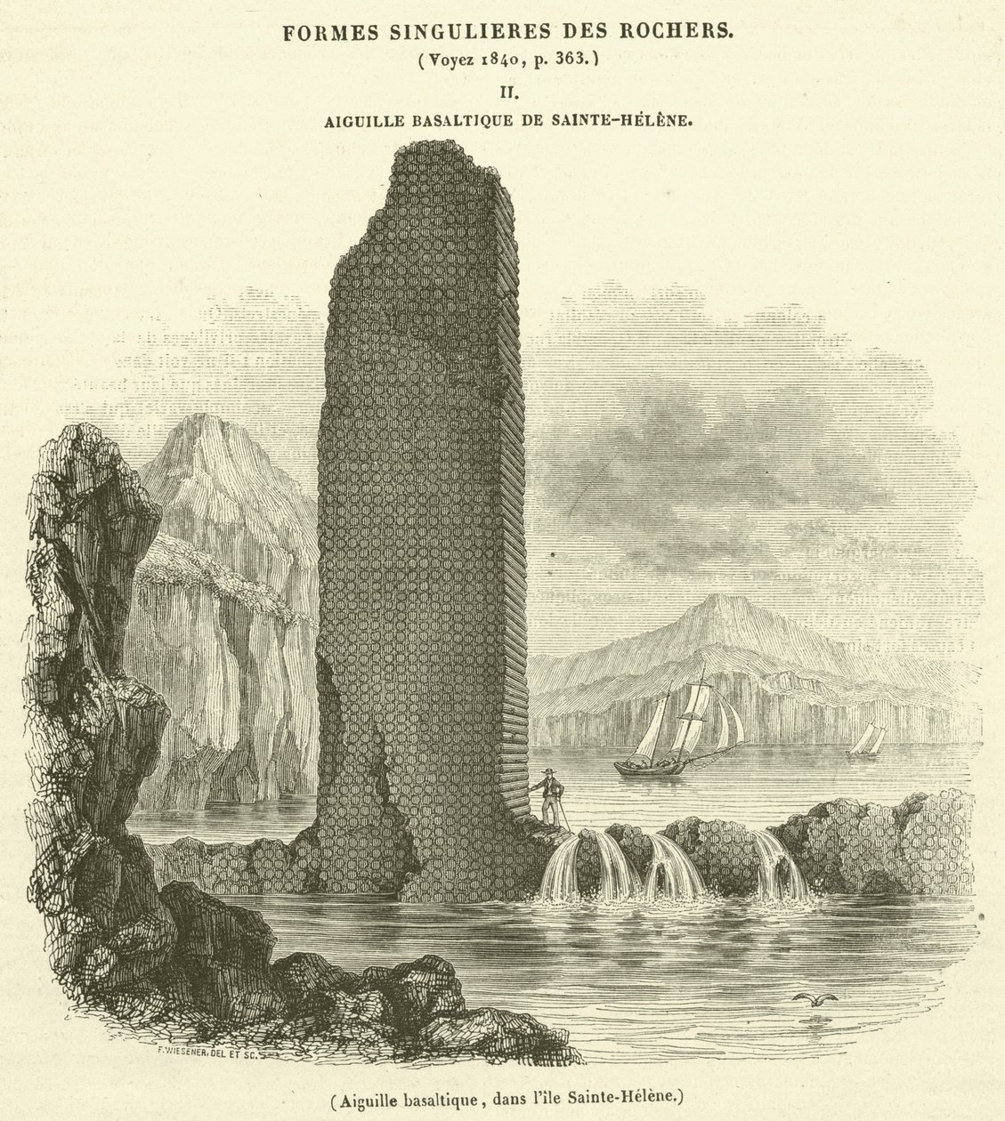 Aiguille basaltique, dans l