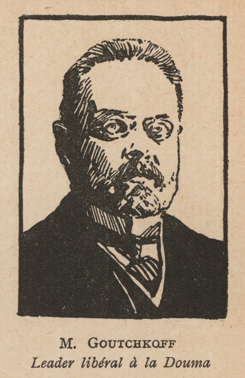 Alexandre Goutchkov, homme politique octobriste russe et président de la Douma d