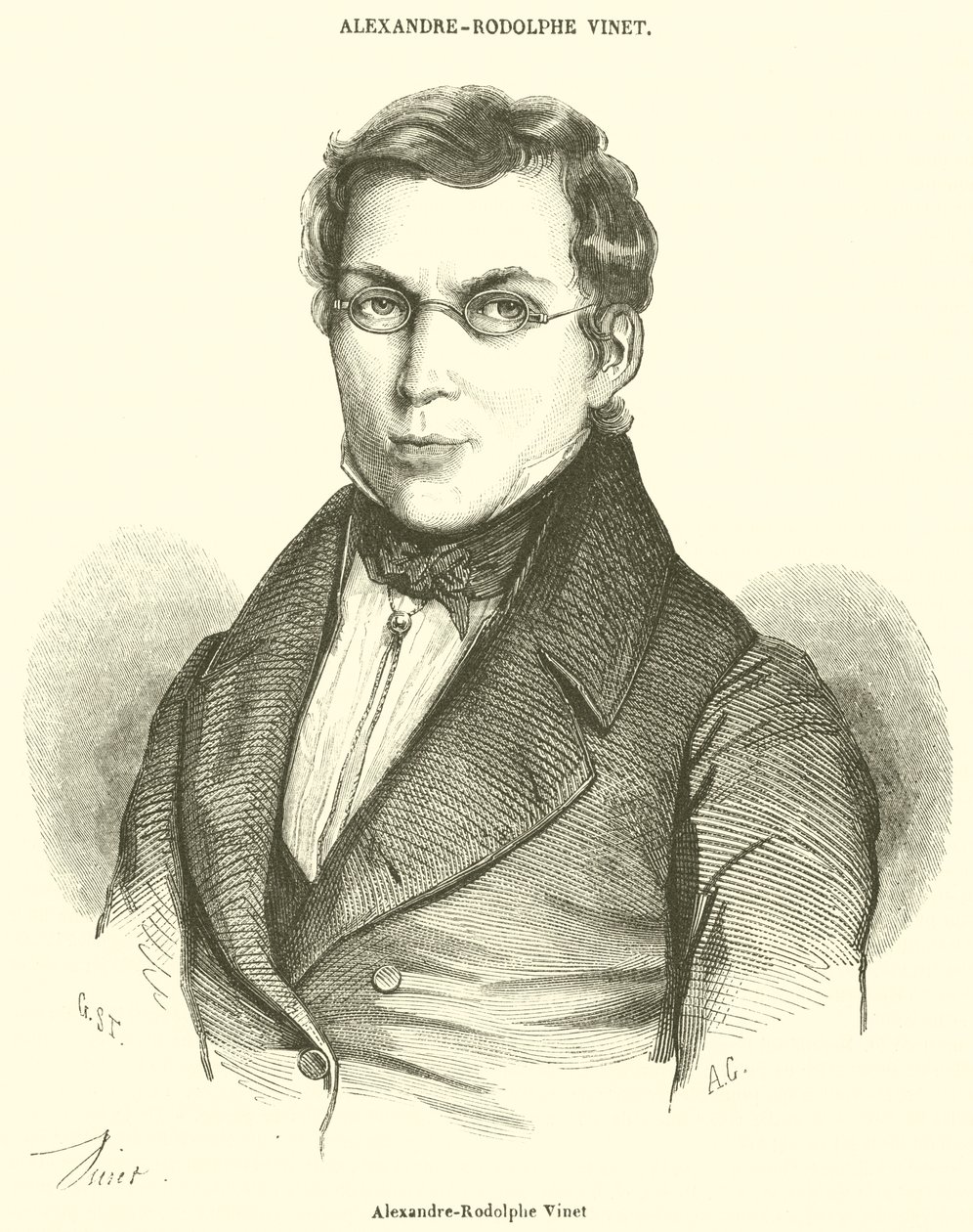 Alexandre-Rodolphe Vinet (gravure) - French School