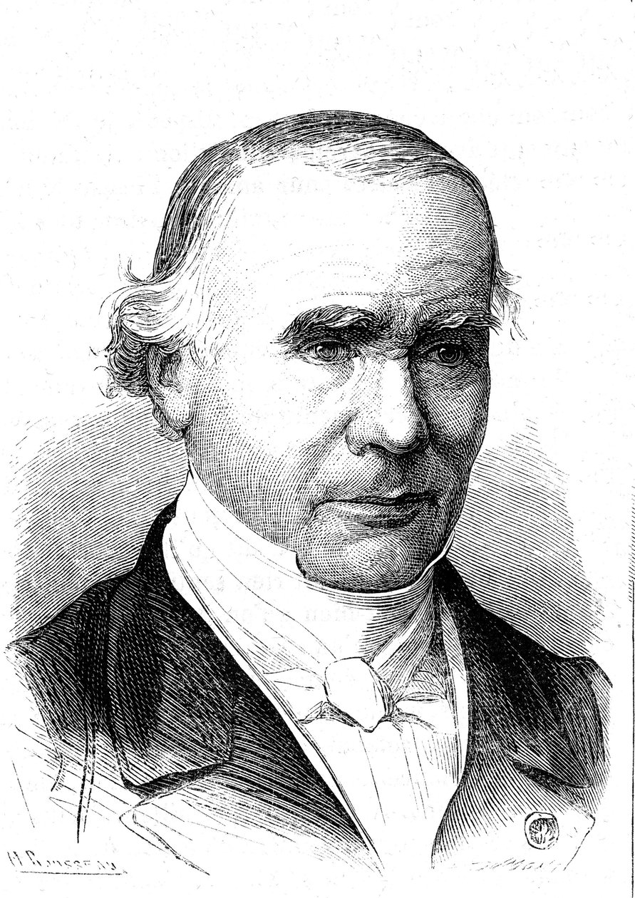 Alfred VELPEAU (1795-1867), anatomiste et chirurgien français, inventeur du bandage de Velpeau. Gravure 1867 - French School