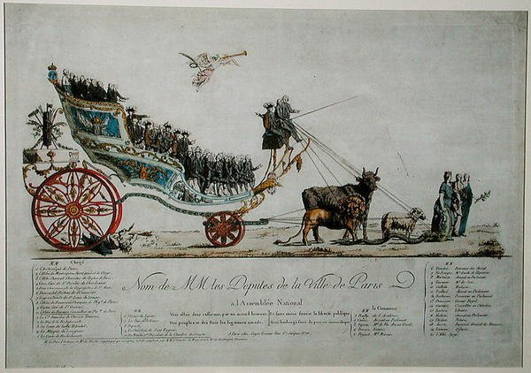Représentation allégorique des députés de la ville de Paris à l